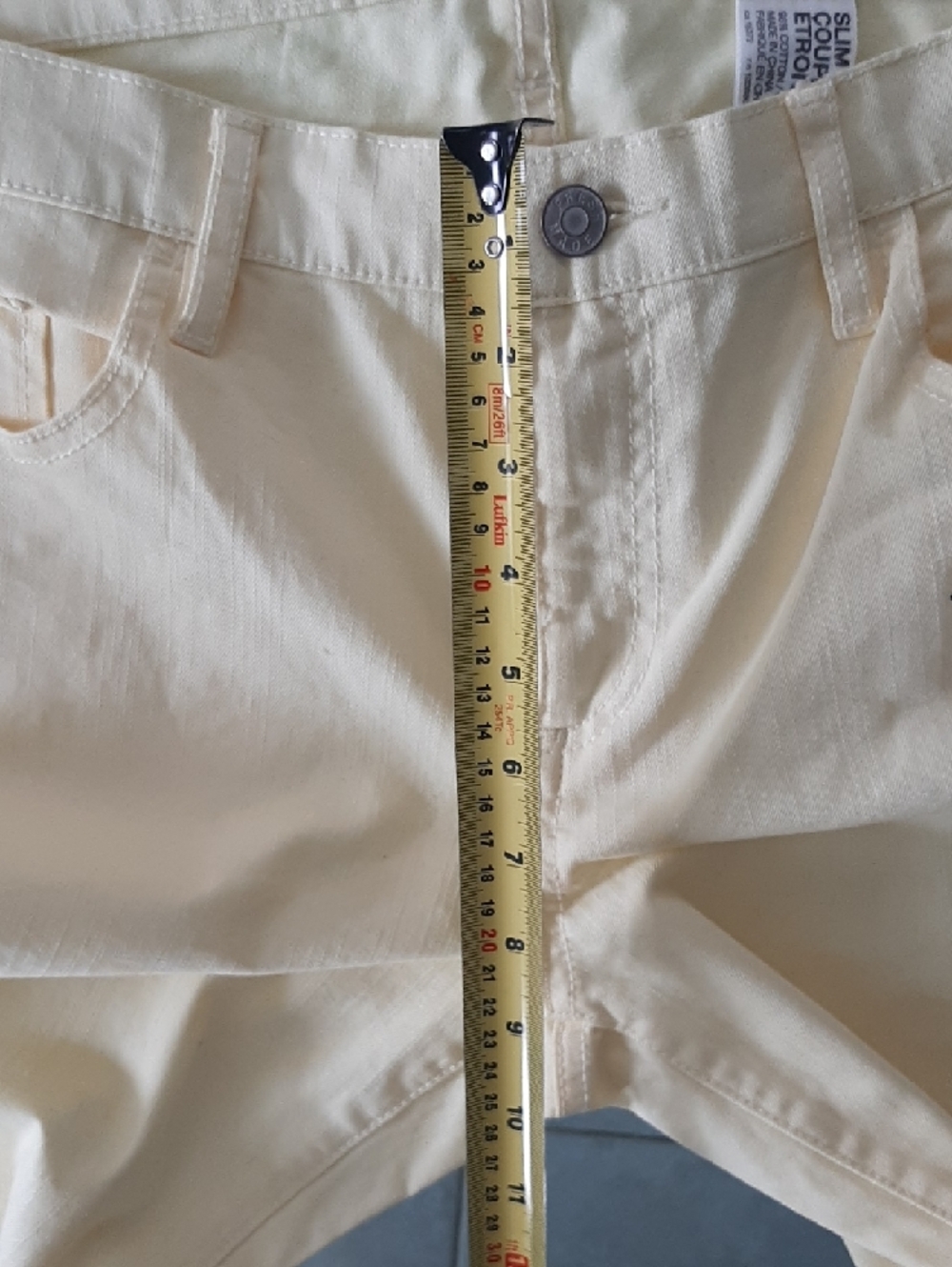 NWT Joe FreshπSoft Lemon Cropped Zippered Ankle Jeans Sz 12 - Picture 6 of 8